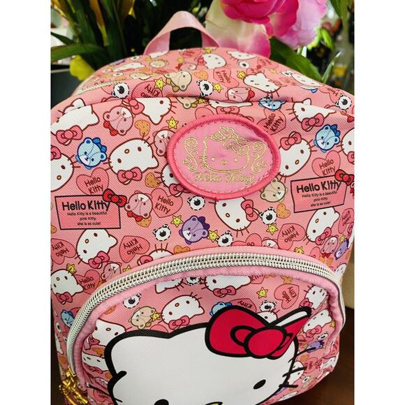 Girl Hello Kitty Cartoon Small Backpack Satchel Shoulder Bag Gift Student 12X11 - Picture 5 of 10